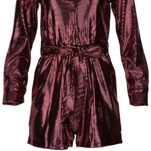 Shiny Red Romper